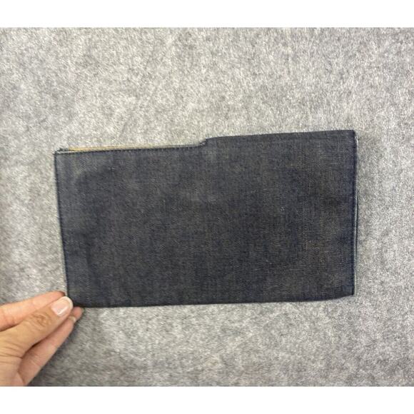 Armani Exchange Purse Womens Blue Denim A/X Clutch / Wallet - Picture 9 of 12